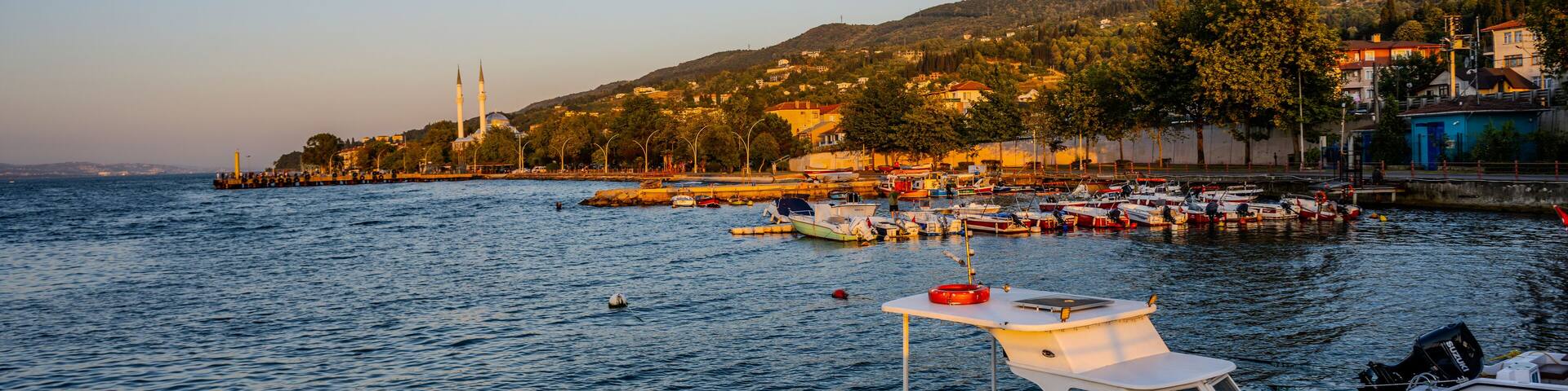 Boats Docked at Karamürsel Harbor