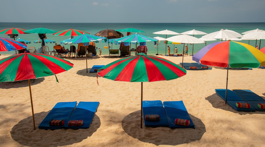 Surin which includes general coastal views and a sandy beach