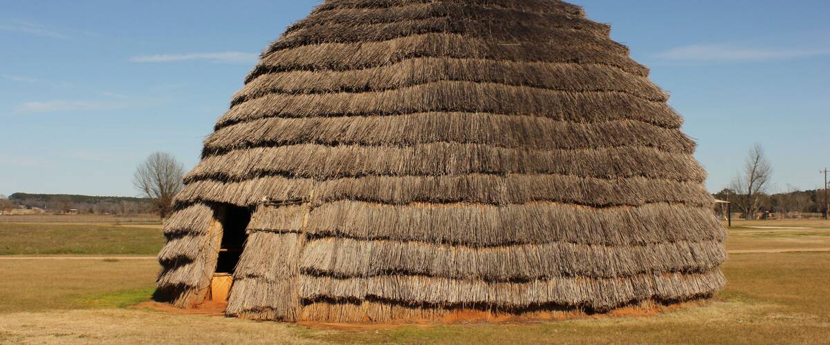 Native American Style Hut in Rural East Texas.