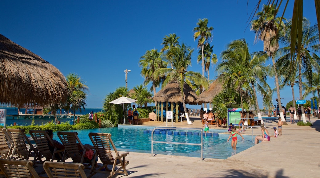 Dolphin Discovery showing a pool, a luxury hotel or resort and tropical scenes