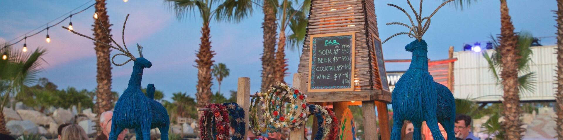 Wirikuta Garden which includes a sunset and outdoor art