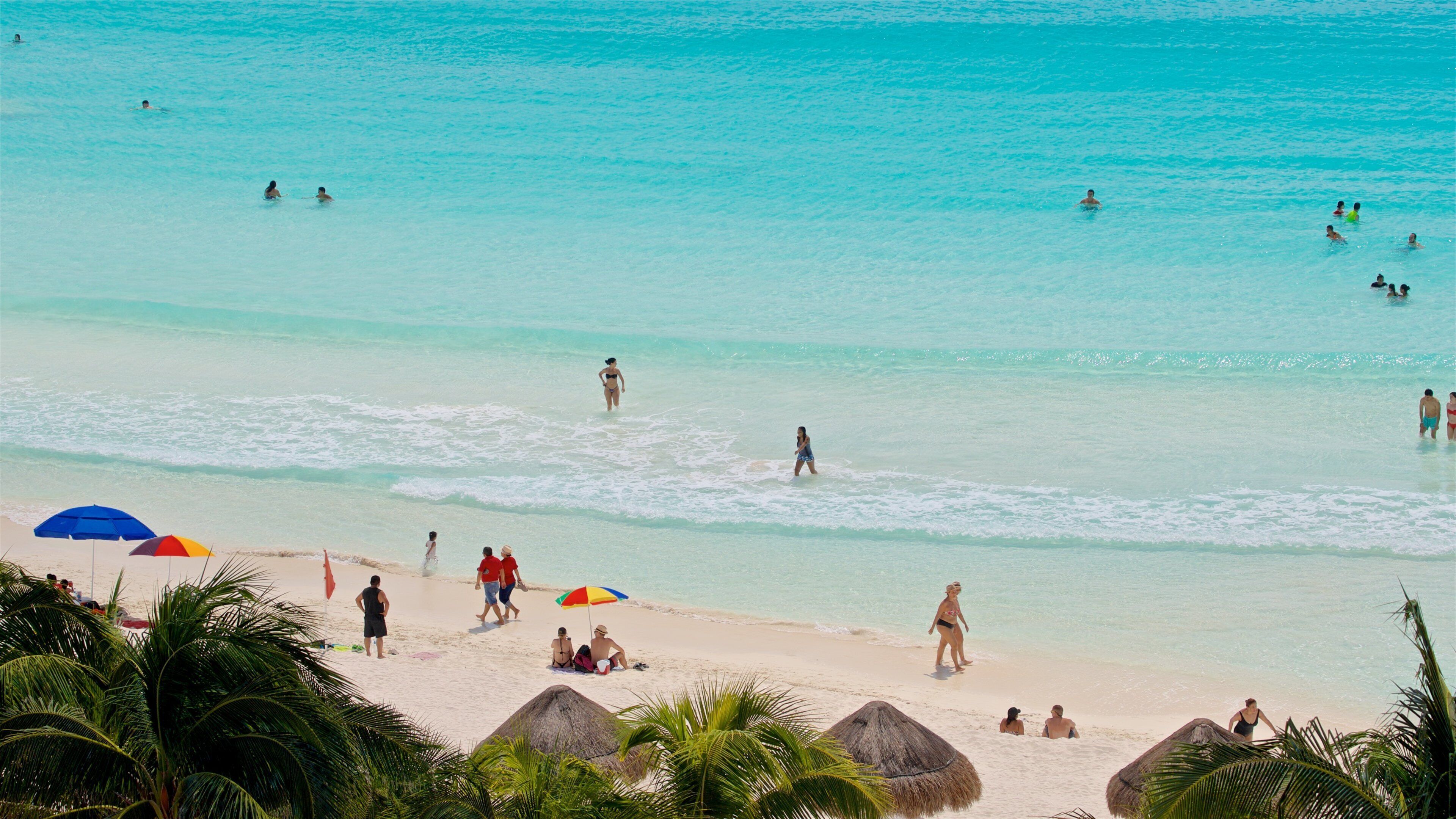 Gaviota Azul Beach showing swimming, general coastal views and a beach