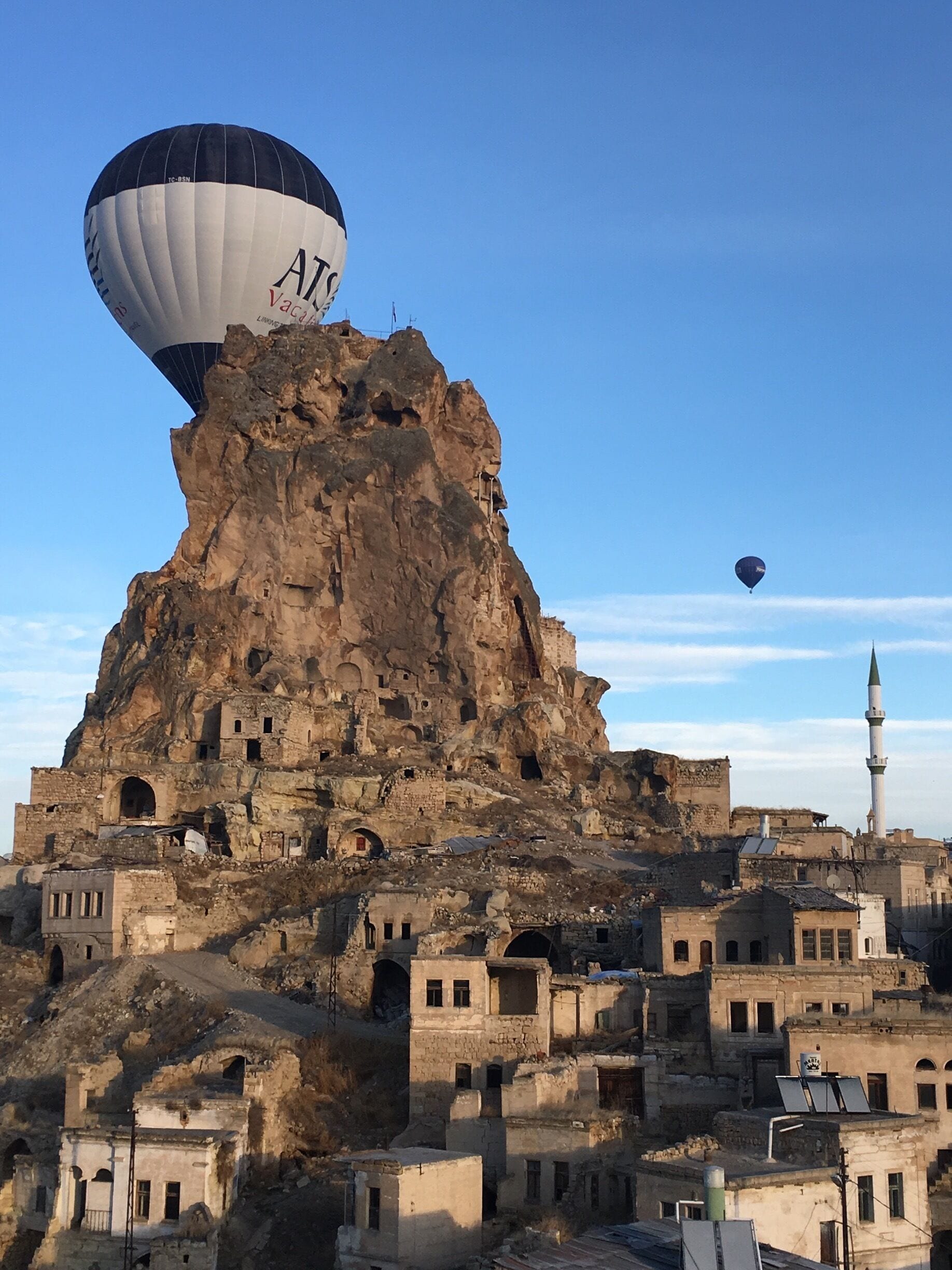 This is one of the most popular spots in the world to go up in a hot air balloon. Best flight ever with Butterfly Balloons, Goreme. Soaring over love valley by the crack of dawn during Dec 2015 was an experience by itself. Our pilot Iftal was naturally talented and within minutes our balloon was floating above fairy chimneys. We were hypnotized by spectacular & surreal landscape below us. We gently drifted over scattered valleys, pigeon houses, orchards & and vineyards. The flight duration was little over an hour. Upon touchdown, the staff served us champagne, hot chocolate & hors d'oeuvres. An activity not to be missed when in Cappadocia. 🎈
