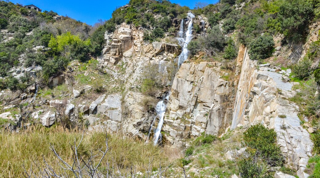 scenic view of Bayir Selale waterfall in Armutlu (Yalova, Turkey)