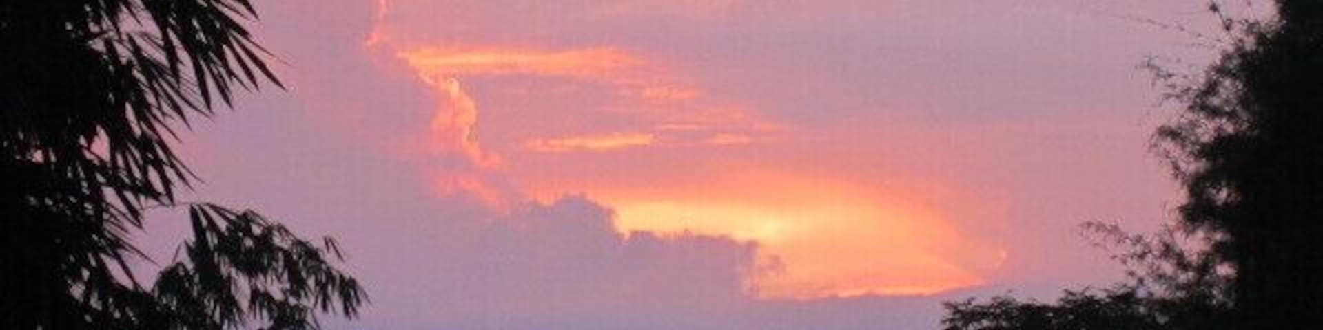 Sunset from Captaaoan while we were going down from Lipay Adventure..