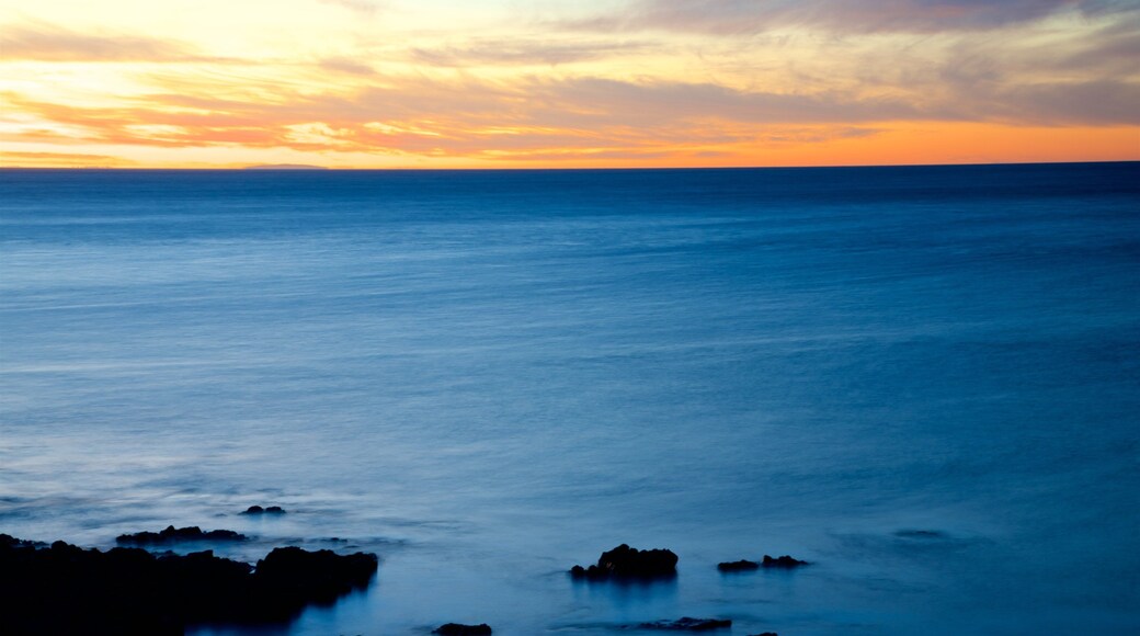 Cape Jervis which includes a sunset and general coastal views