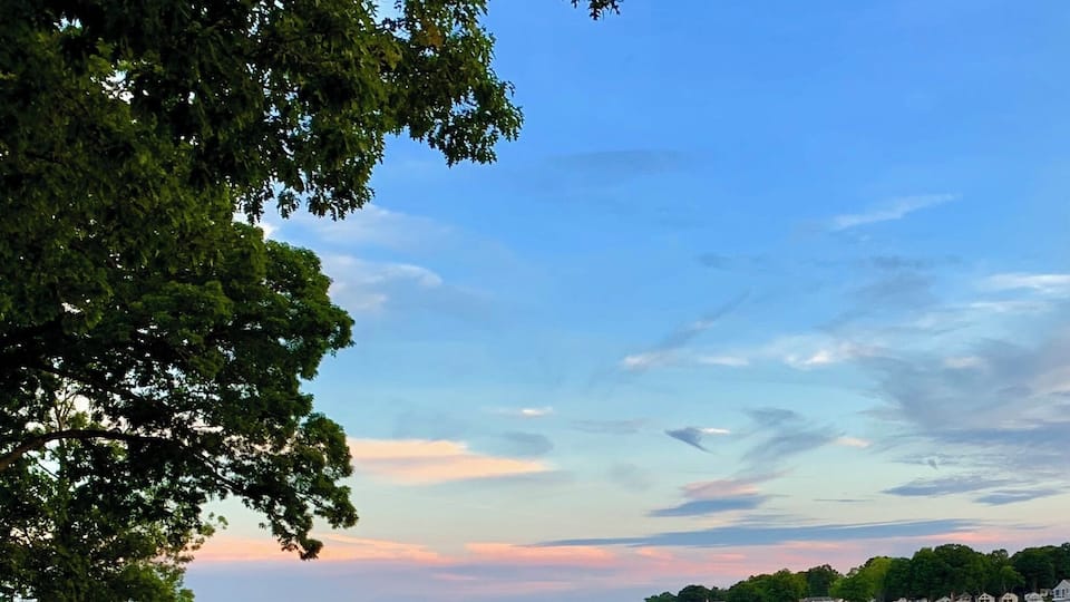 Sunset at Castle Rock.