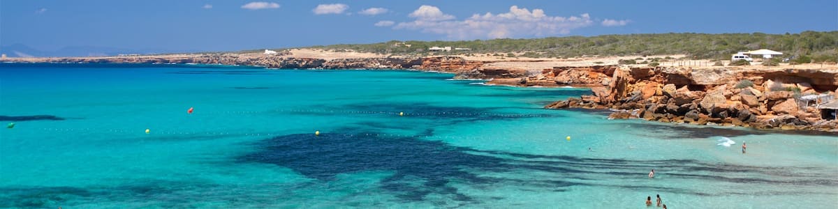 Formentera featuring rocky coastline and general coastal views
