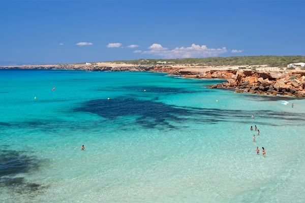 Formentera featuring rocky coastline and general coastal views