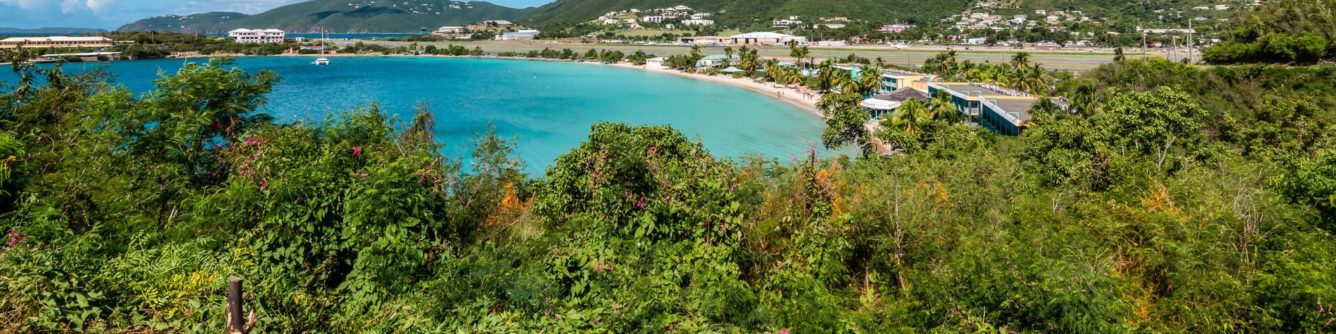 Charlotte Amalie West, St Thomas, U.S. Virgin Islands. Panoramic view of the Island.