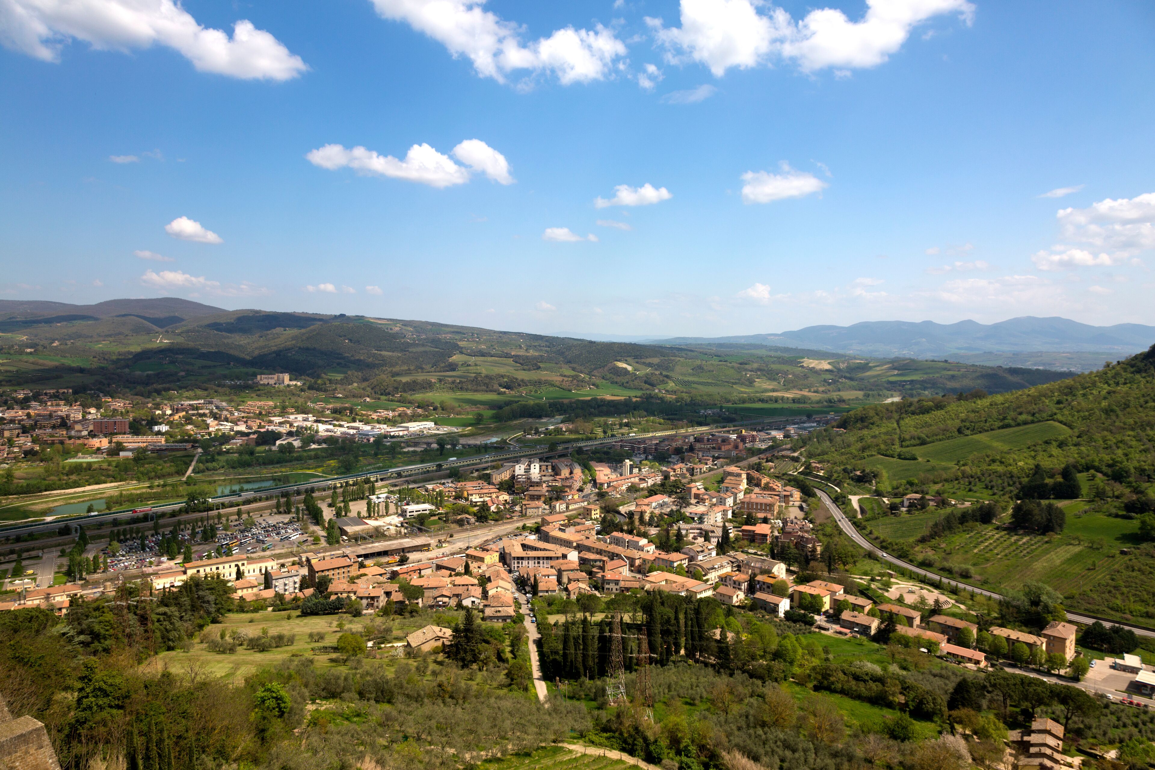 Aerial view of Orvieto Scalo