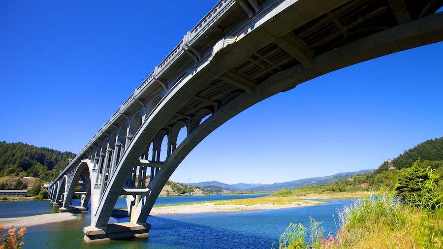 Patterson Bridge featuring a bridge and a river or creek