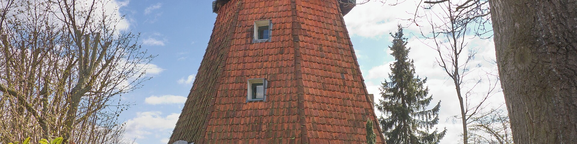 Holländerwindmühle von 1853 in Mellendorf (Wedemark), Niedersachsen, Deutschland