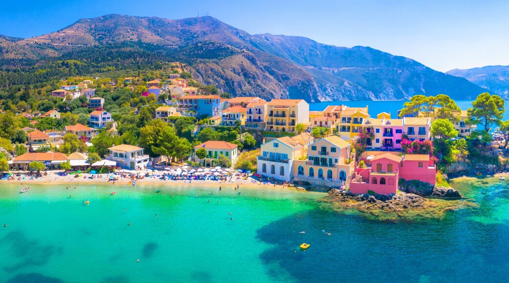 Picturesque Assos village in Kefalonia island, Greece