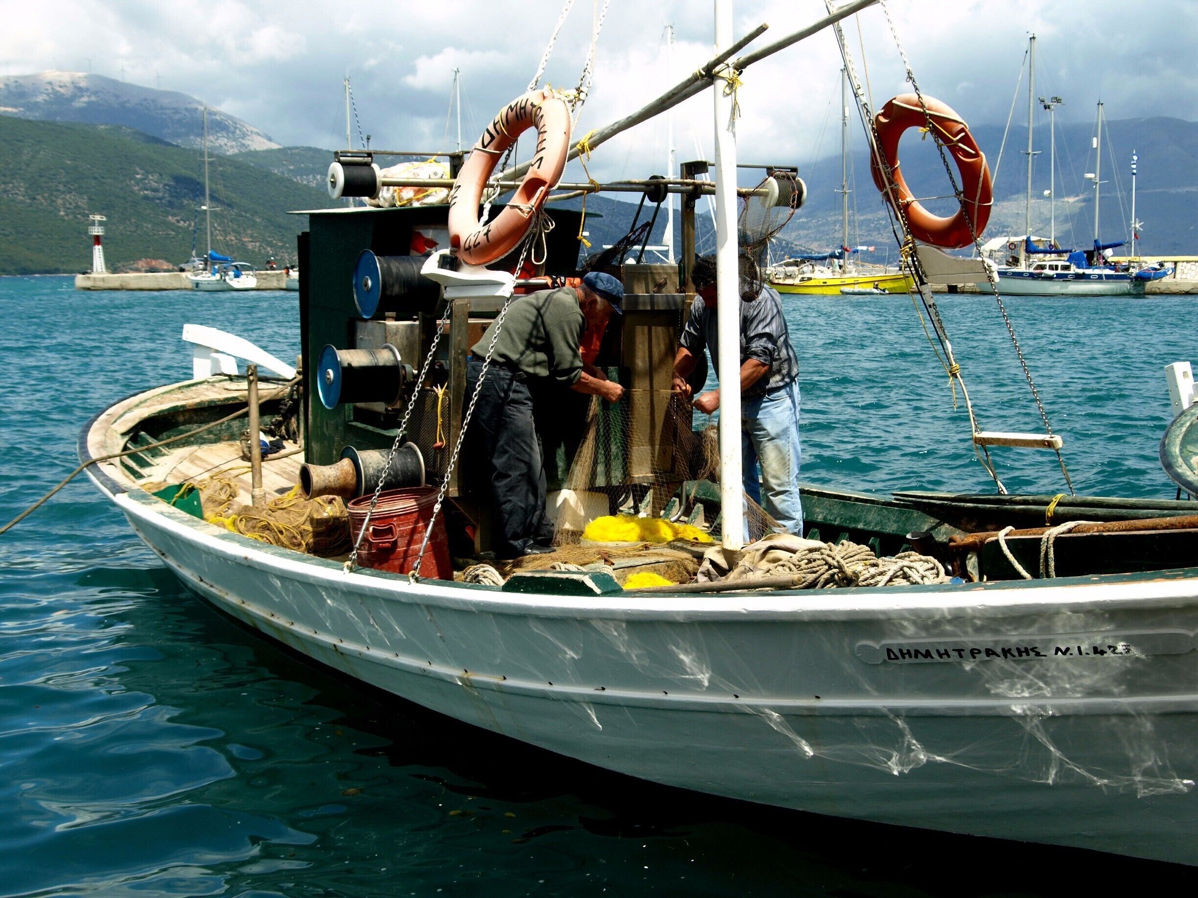 This is one of Greece's island of Kefalonia a great island to chill just a laid back place.. They did film Captain Corelli's Mandolin, see the film then visit the island.    
