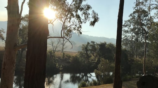 Camping at Flanagans Reserve at the foot of Mt Barney is magic!