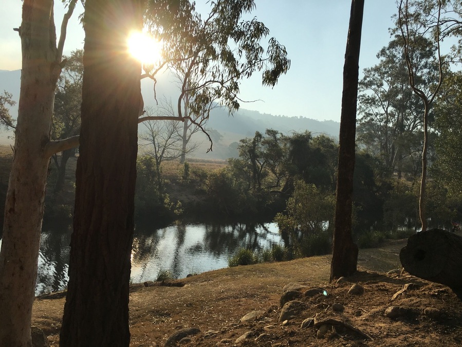 Camping at Flanagans Reserve at the foot of Mt Barney is magic!