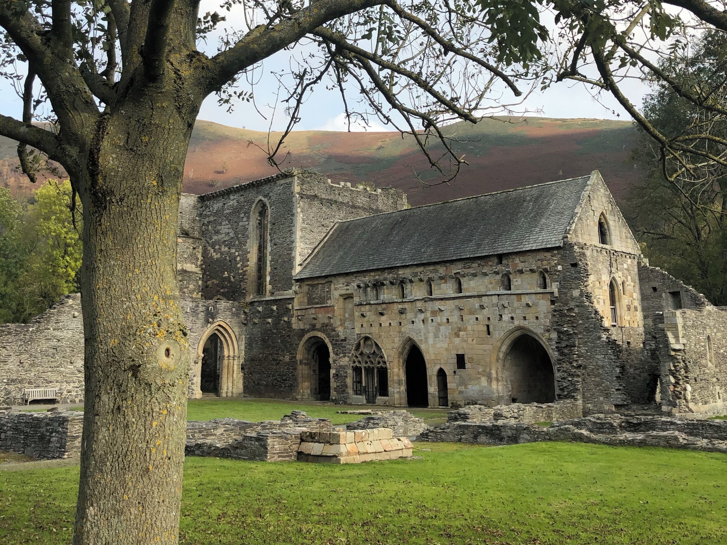 Stopped for a Welsh tea and a few snaps of the old abbey