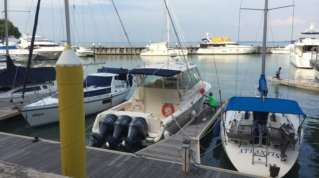 Beautiful harbor at Straits Quay in Penang