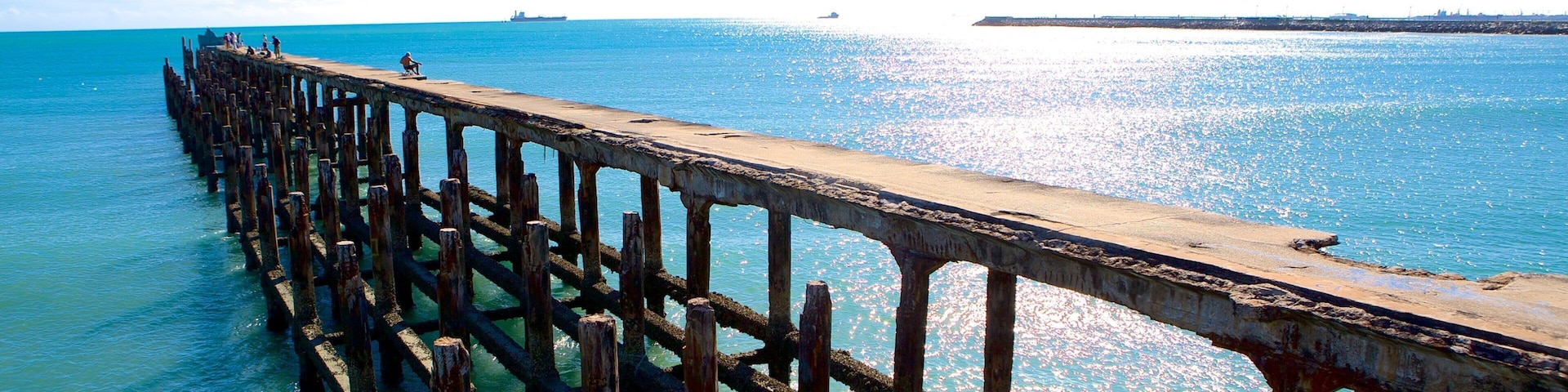Ponte dos Ingleses showing general coastal views