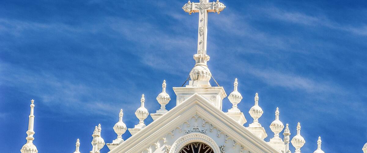 It's Front facade of the Santa Ana of San Salvador, El Salvador