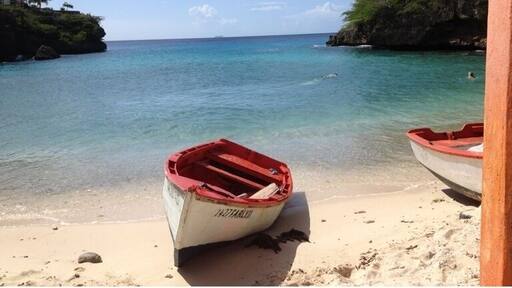 Our view on lagun beach Curacao
