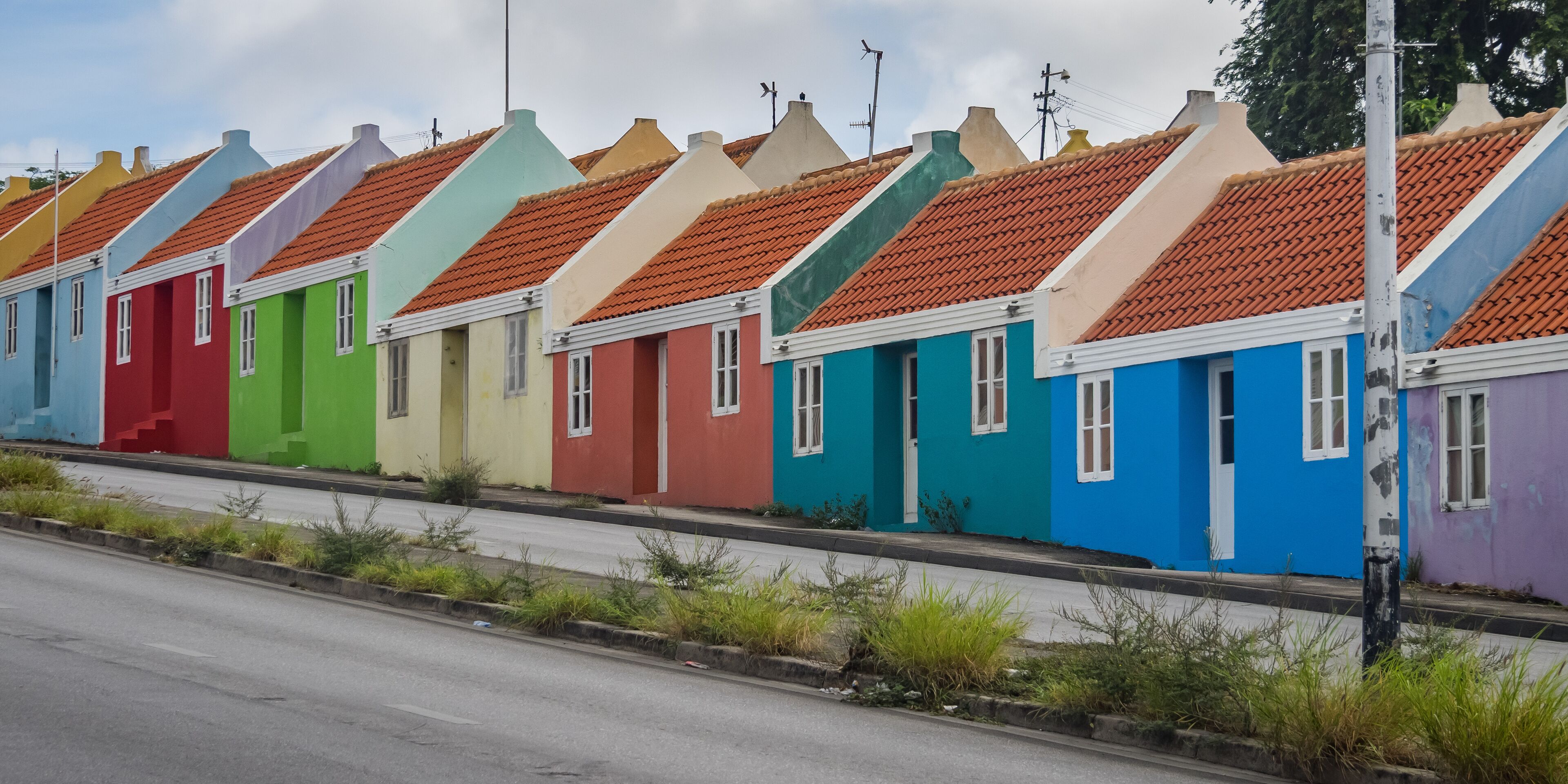 The old huses of Scharloo  Views around the small Caribbean Island of Curacao