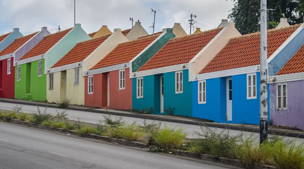 The old huses of Scharloo Views around the small Caribbean Island of Curacao