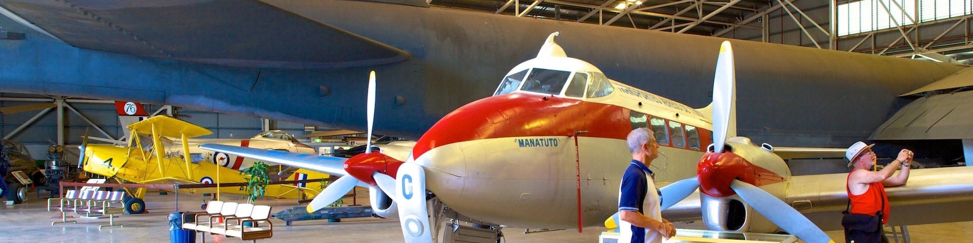 Australian Aviation Heritage Centre which includes aircraft and interior views as well as a small group of people