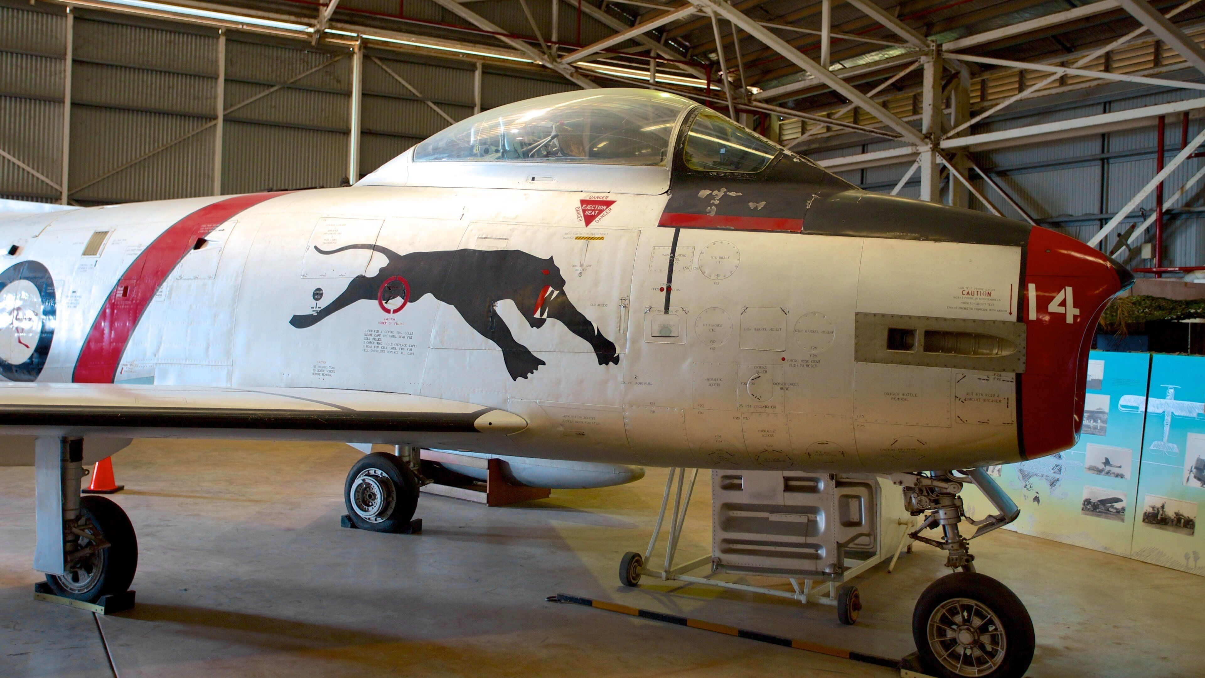 Australian Aviation Heritage Centre featuring interior views and aircraft
