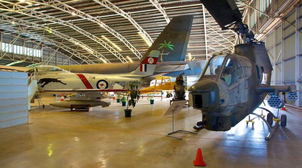 Australian Aviation Heritage Centre which includes aircraft and interior views
