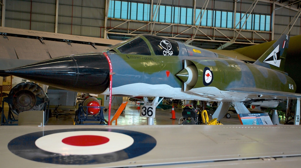 Centro culturale dell\'aviazione australiana caratteristiche di aereo e vista interna