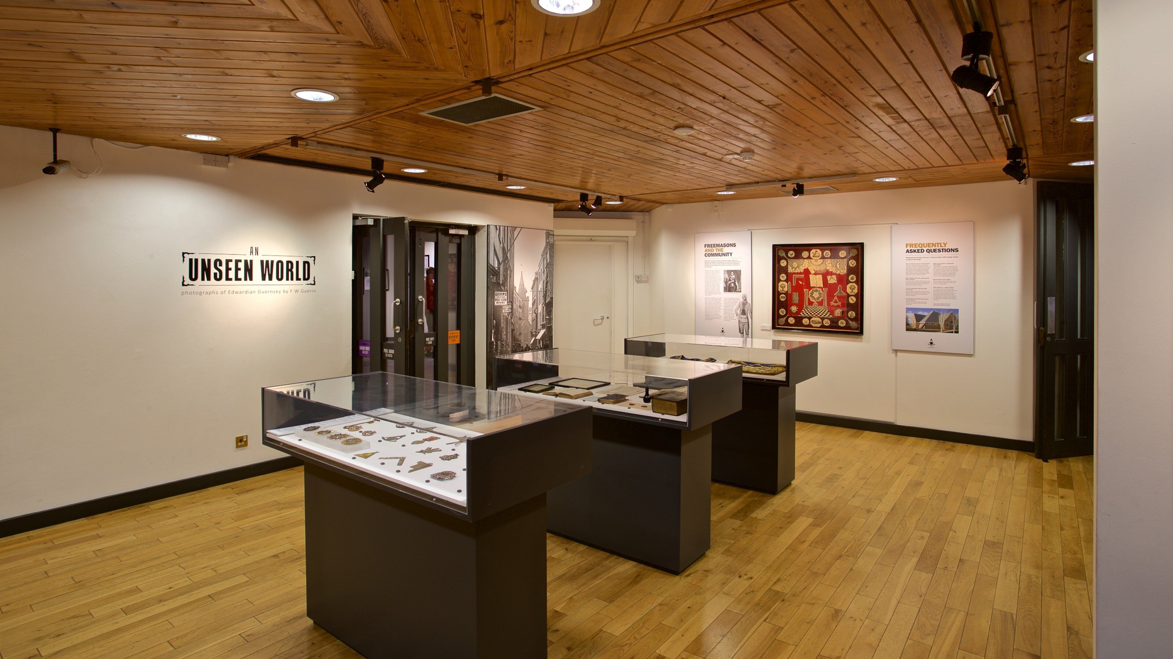 Guernsey Museum and Art Gallery which includes interior views