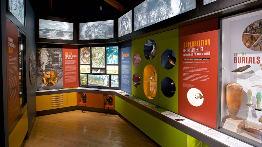 Guernseyn museo ja taidegalleria johon kuuluu sisÀkuvat