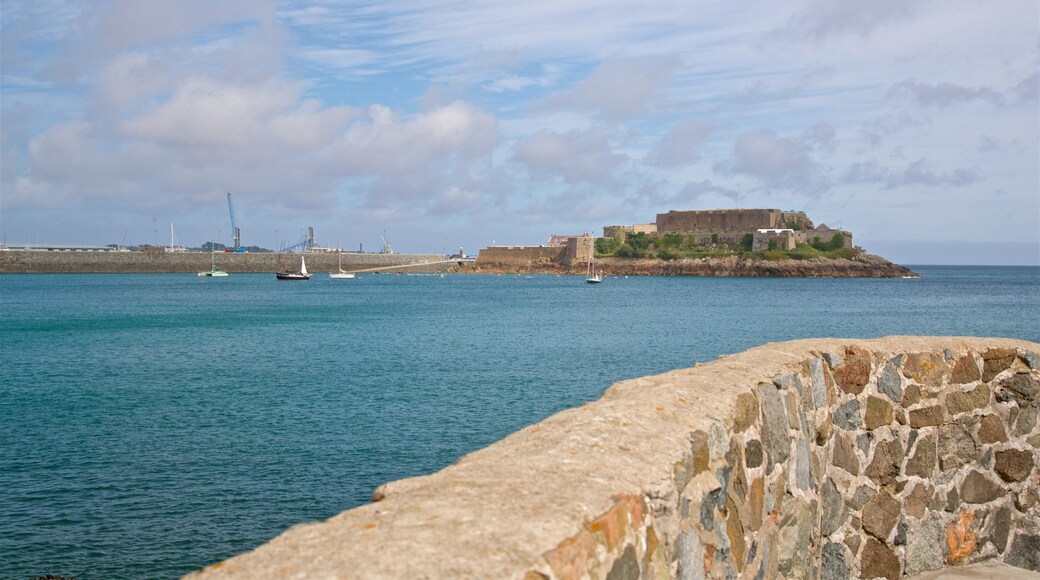 Castle Cornet som viser kyst