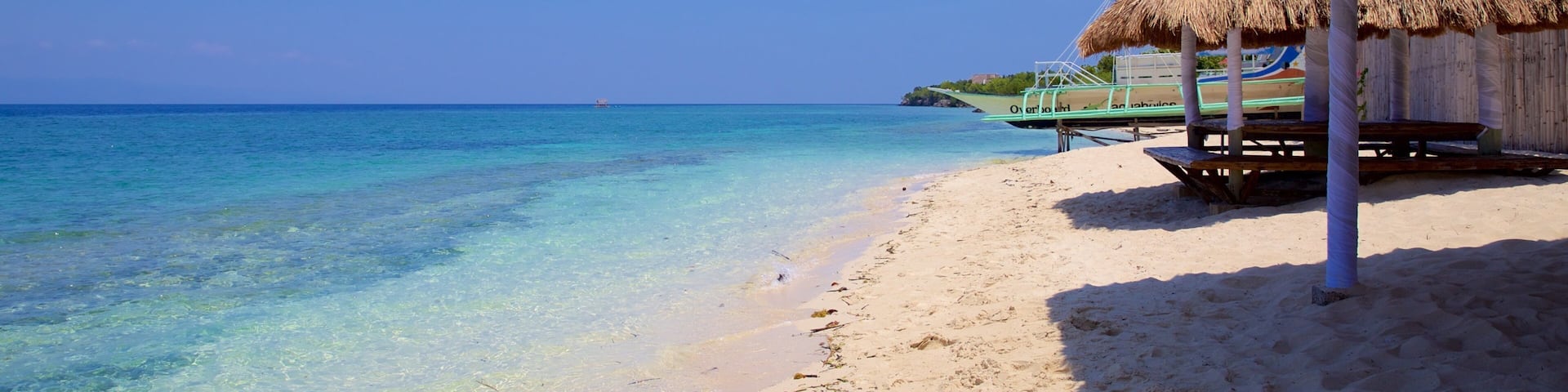 Moalboal featuring a sandy beach and general coastal views