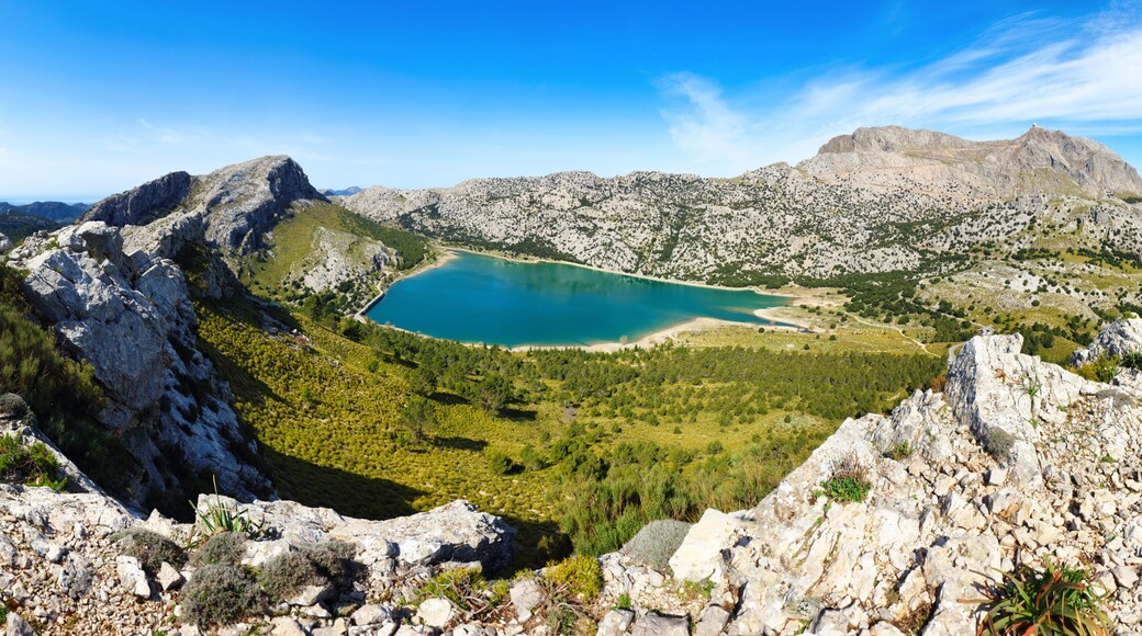 Gorg Blau reservoir , Escorca, Natural area of the Serra de Tramuntana., Majorca, Balearic Islands, Spain