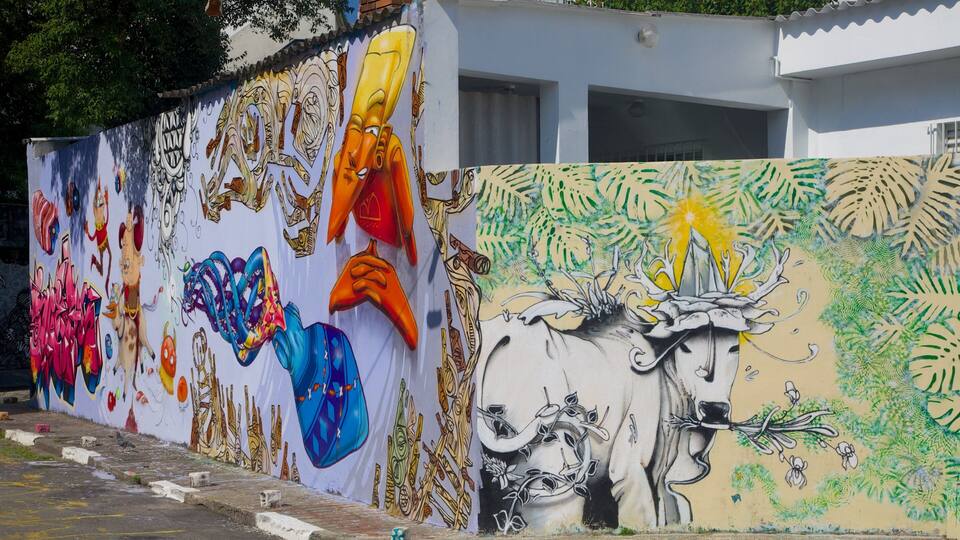 Vila Madalena showing outdoor art