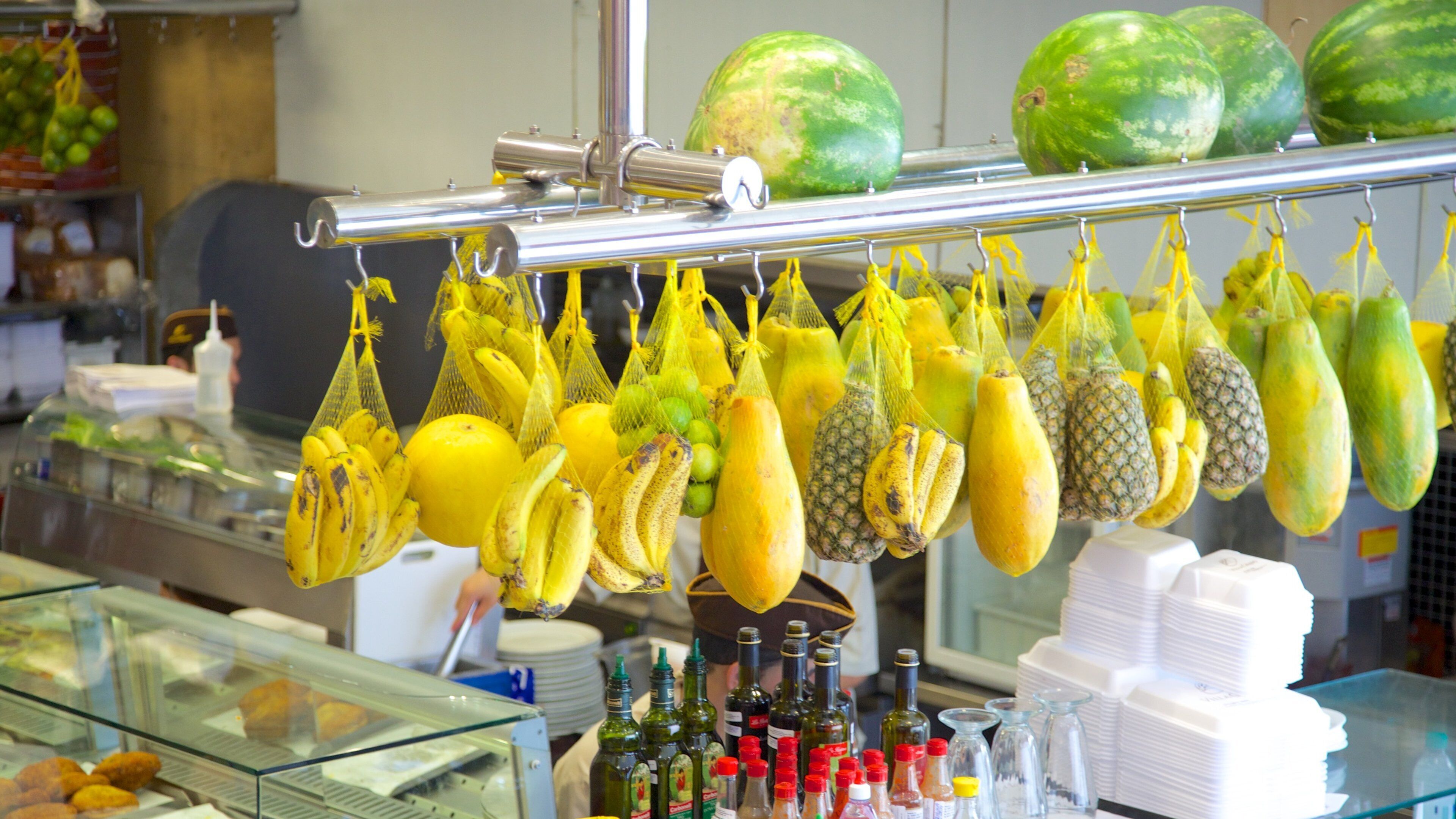 Vila Madalena som visar mat