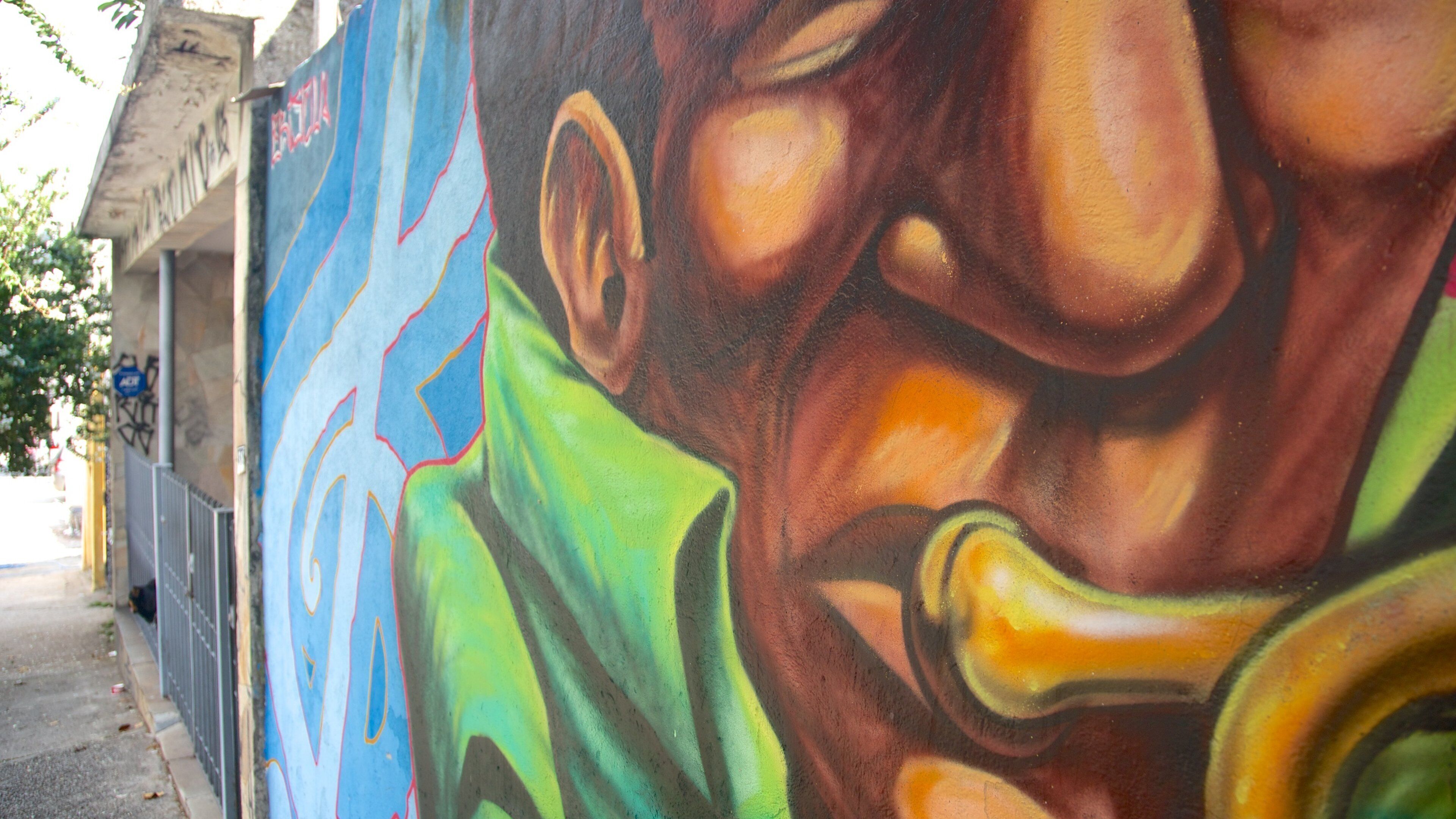 Vila Madalena which includes outdoor art