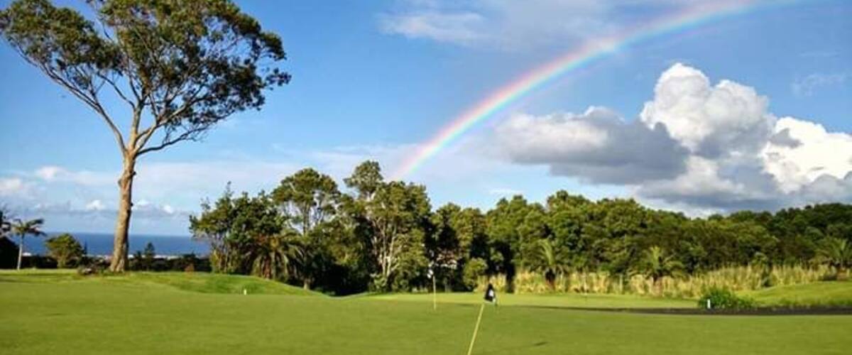 Rainbow in the golf course