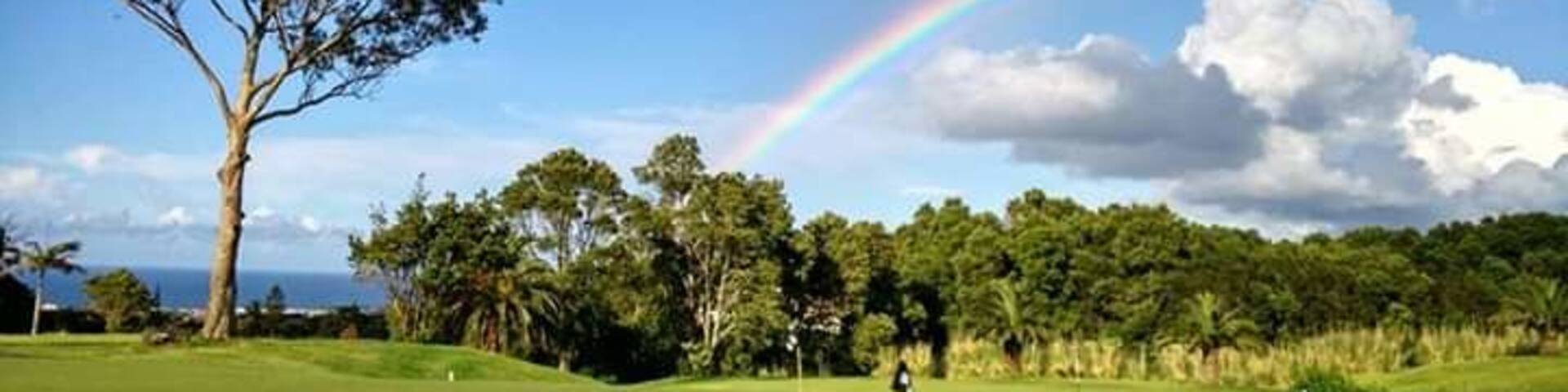 Rainbow in the golf course