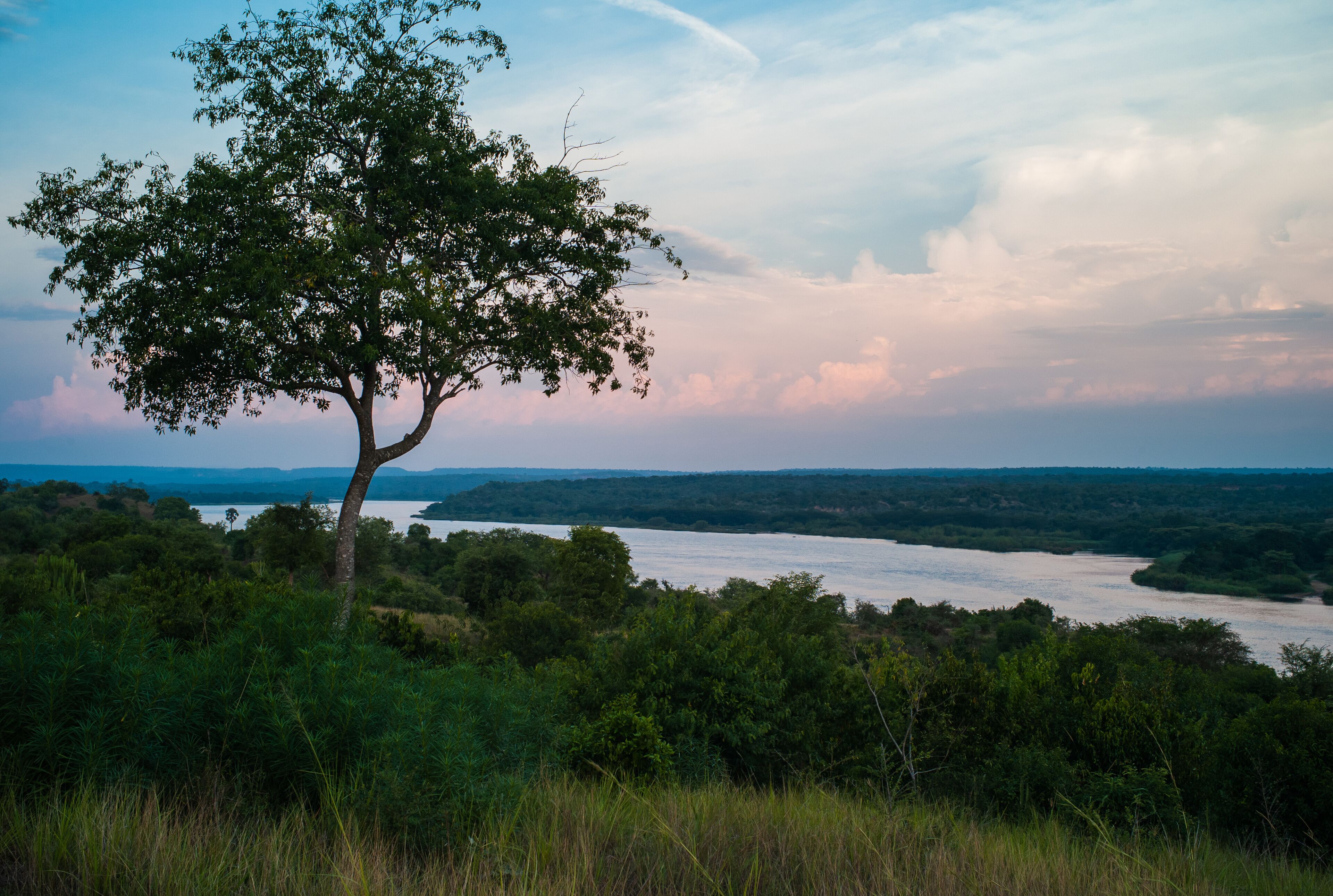 River Nile at Dusk in Murchison Falls National Park, Uganda