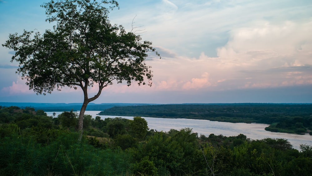 River Nile at Dusk in Murchison Falls National Park, Uganda