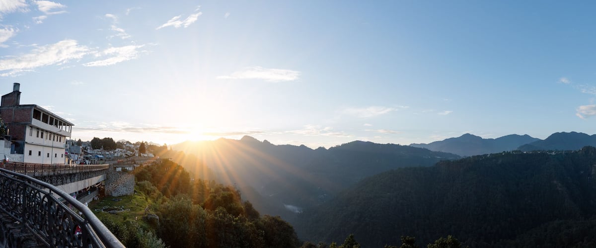 Beautiful Sunrise at the Mirador of Zacatlan de las Manzanas, Puebla