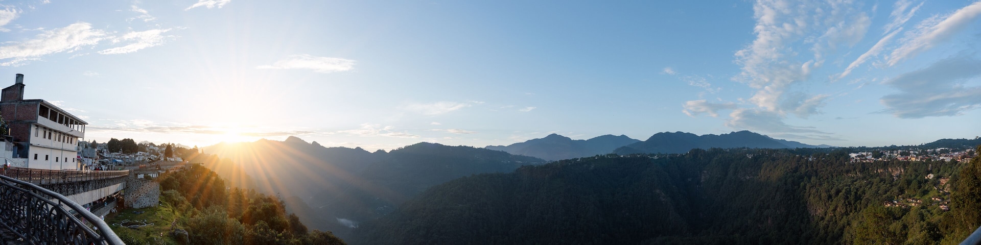 Beautiful Sunrise at the Mirador of Zacatlan de las Manzanas, Puebla