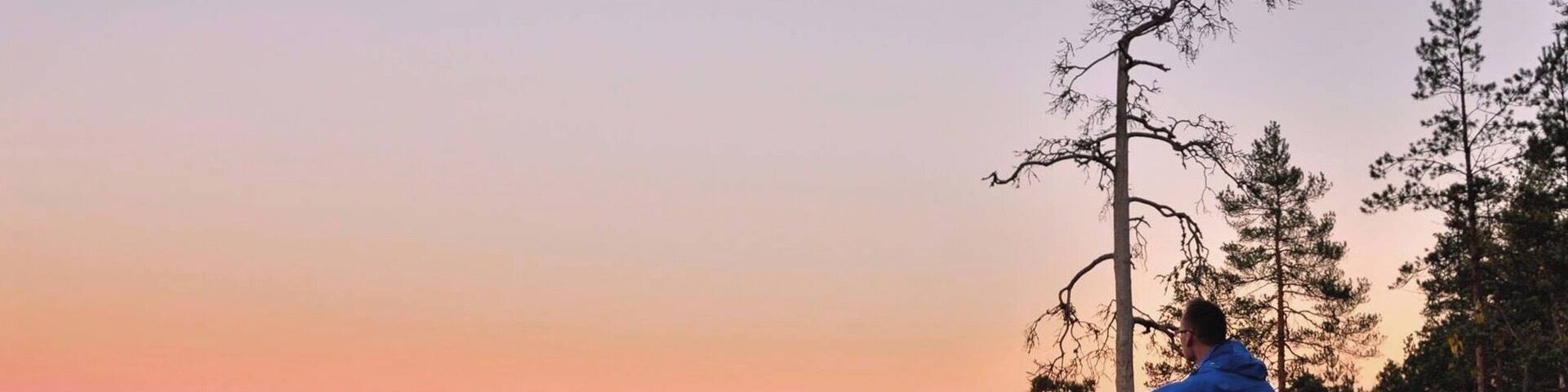 One of the many trails in Nuuksio National park. Great place to enjoy the outdoors and get away from city life