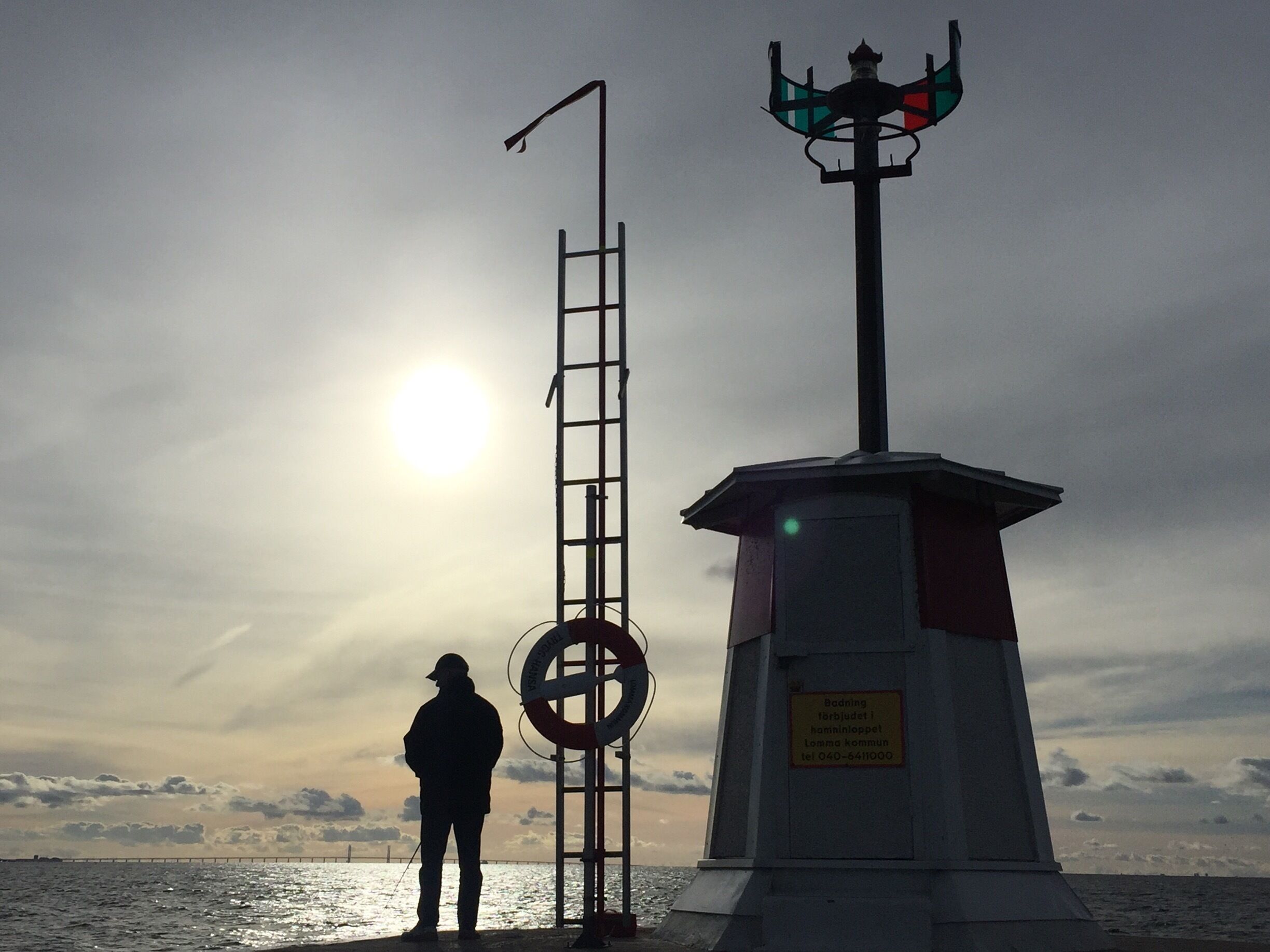 A simple nice beach in the south of Sweden.. Oresund bridge (that connects Sweden and Denmark) can be seen.. 