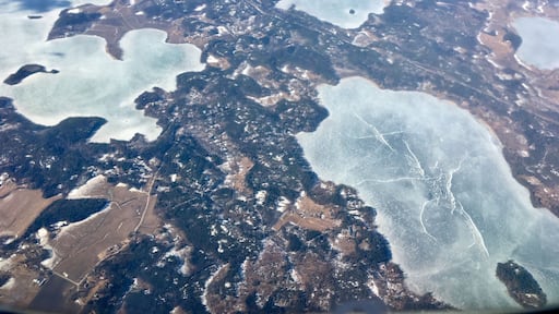 Dans l'avion vers la Laponie 🙂