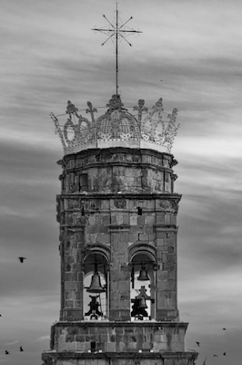 Main tower of the church of Acambaro, Gto. Mexico.
